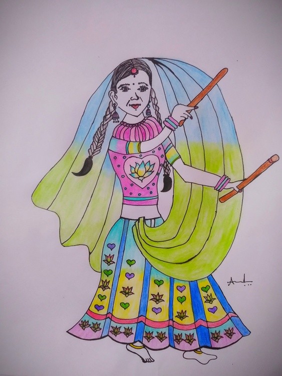 Dancing girl.. Art.. 