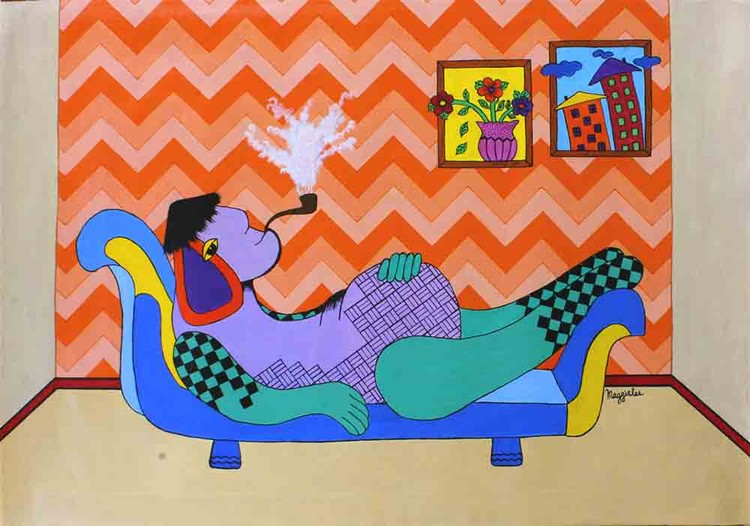 Picasso acrylic signed