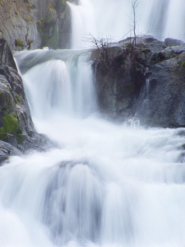 Closeup of Crystal Creek Falls