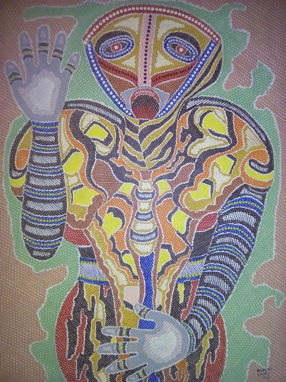 5 -Title - Wise Elder2 - Acrylic - 2017