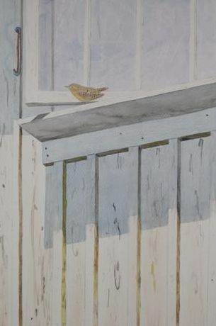 Bird In The Milkhouse Window