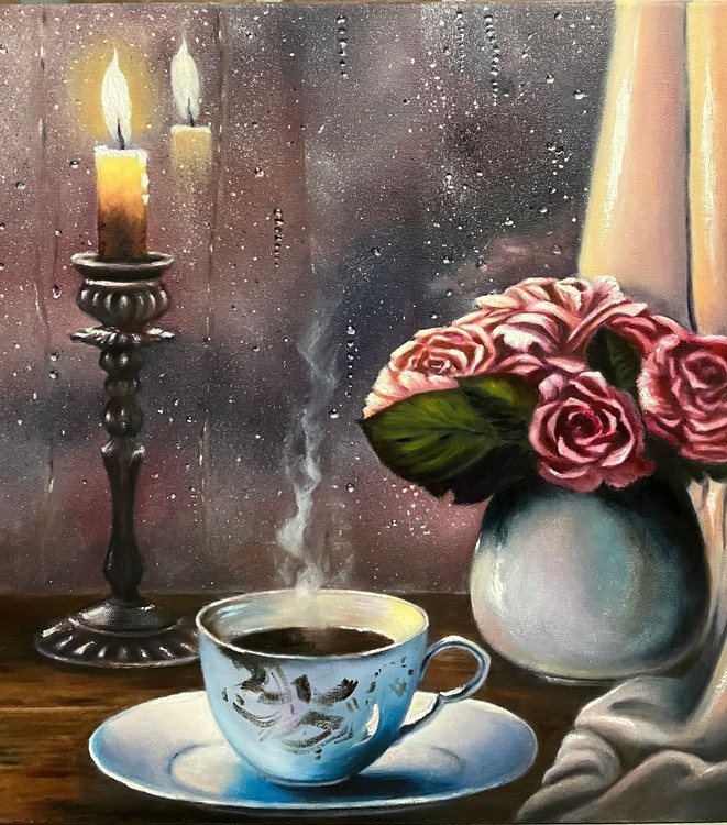 Romantic  Mood in a Rainy Day