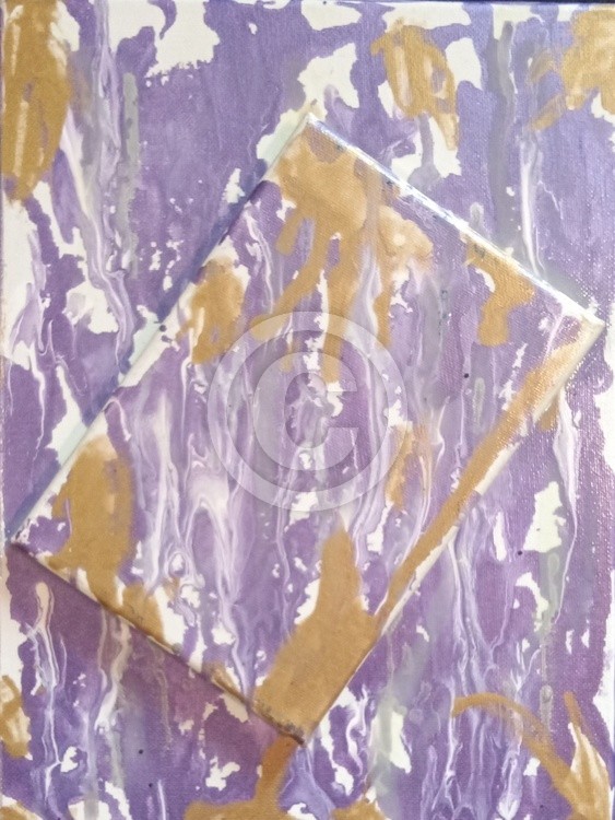 Golden and purple forest 