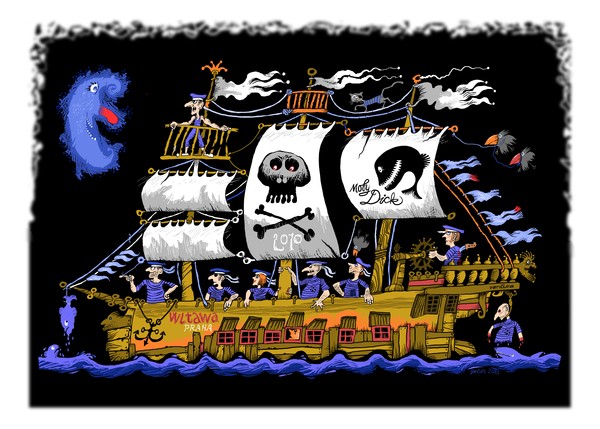 pirate's ship Moby Dick
