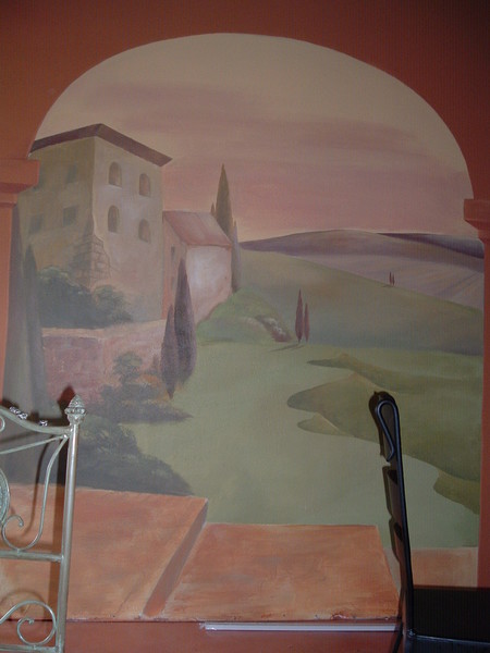 The wall in a St. Petersburg winery