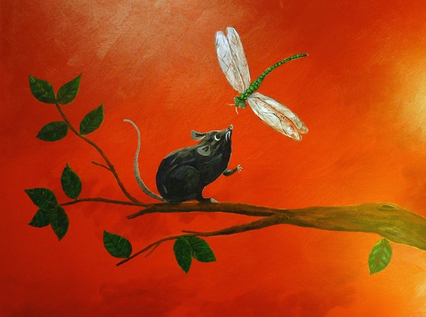 Dragon Fly Meets Rat
