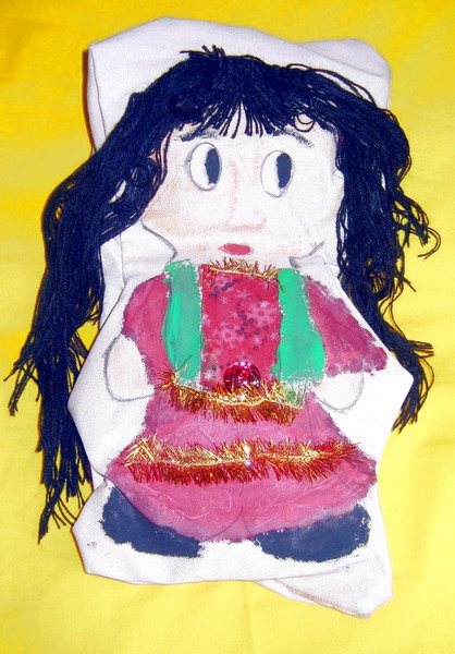 Afghan girl puppet