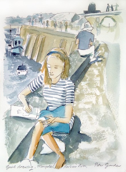 The Kent Cultural Baton, 5/5 Girl (Hannah) drawing