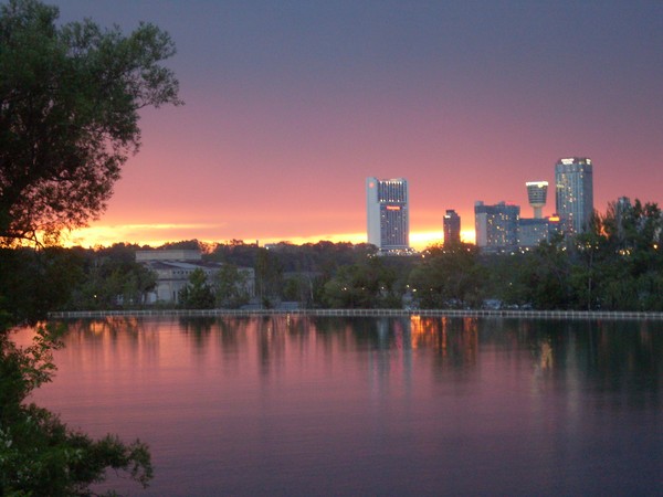 Sunset over Niagara Falls