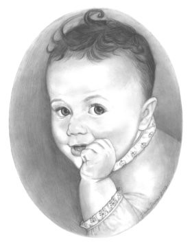 Little Girl with Hand on Chin
