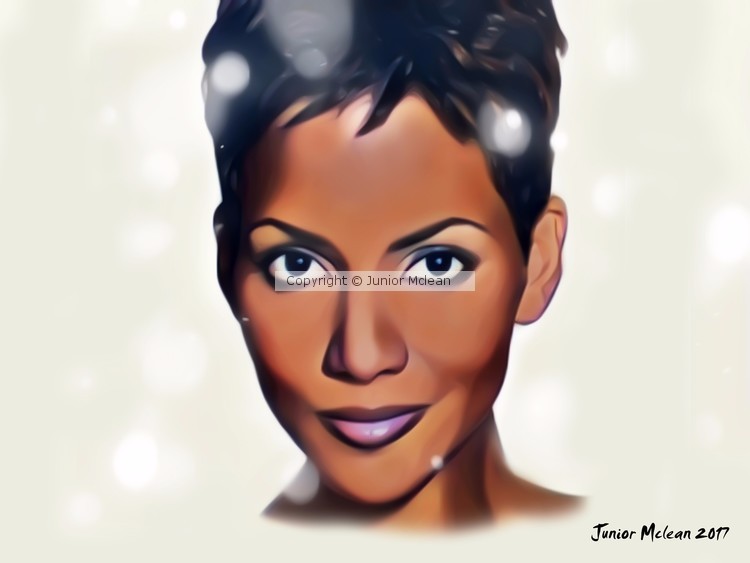 Halle Berry Artwork 2017