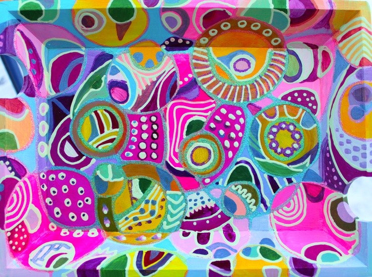Colorful tray