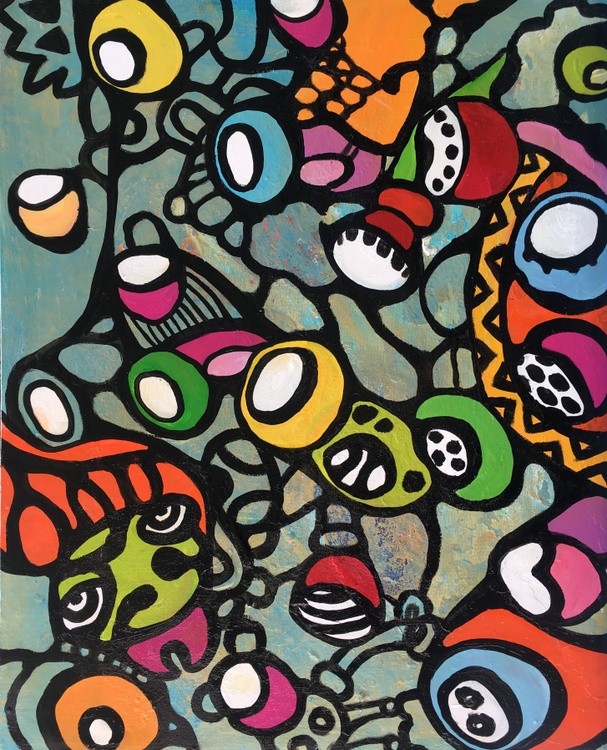 Colorful abstract art by Veera Zukova