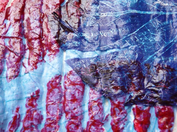 Paper Leaf felted Canvas
