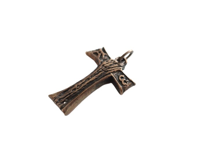 Tau Cross Pendant  Bronze  Mirek Gomolka Art 