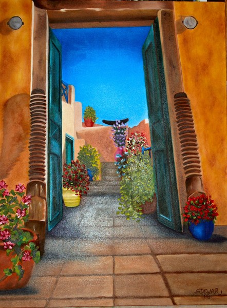 Through the doorway