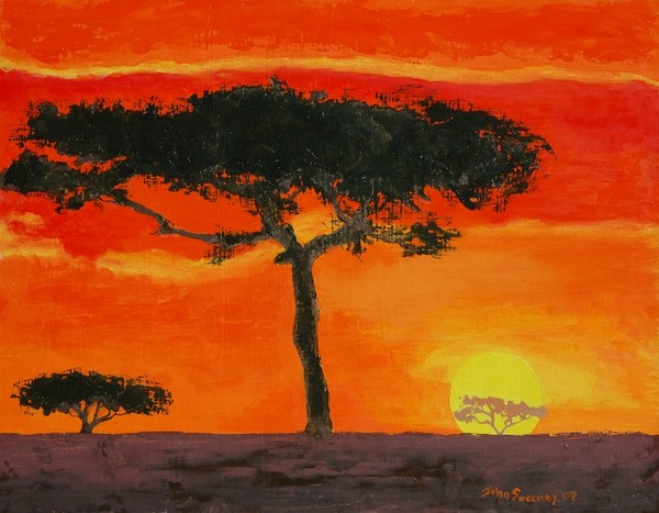 Sunset Trees