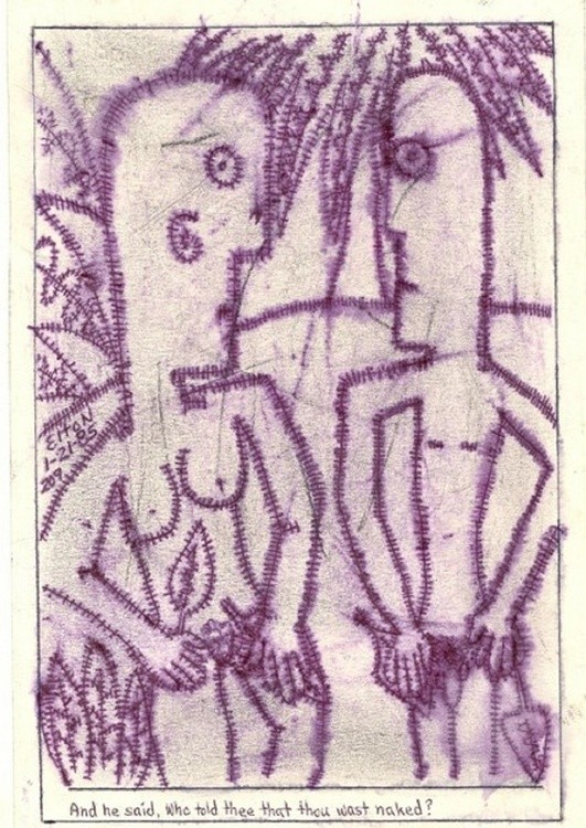 Who told thee that thou wast naked?...(C) 1985..ELTON HOUCK