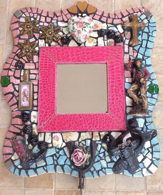 Mosaic Cowgirl Mirror