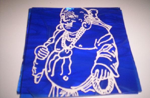 Little Buddha Liquid Glass Painting