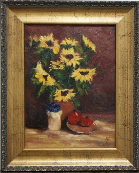 Nine Happy Faces Original oil painting