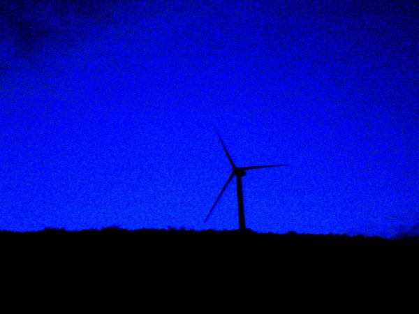 Nighttime Windmill