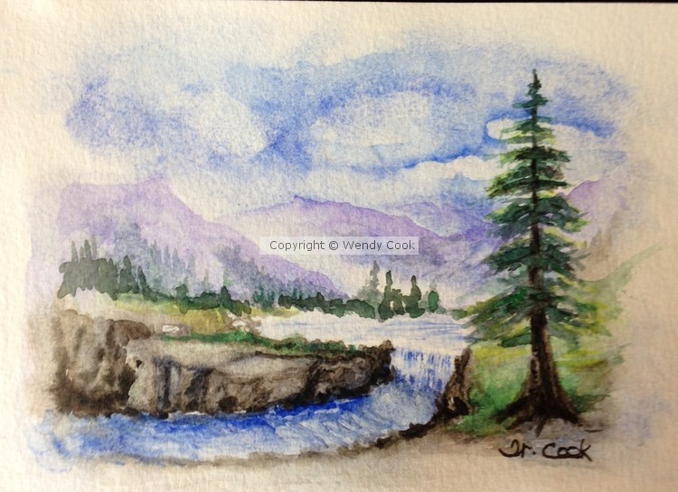 Waterfall landscape