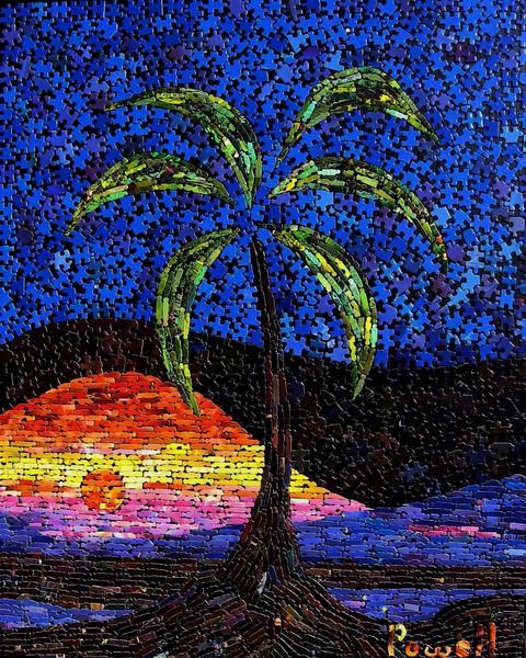 SUNSET PALM (2009) SOLD