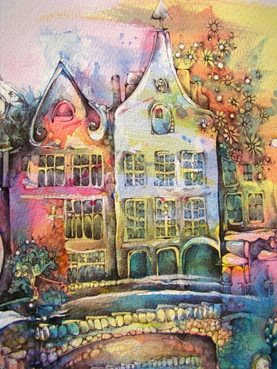 Houses of Tallinn by Natalia Koreshkova