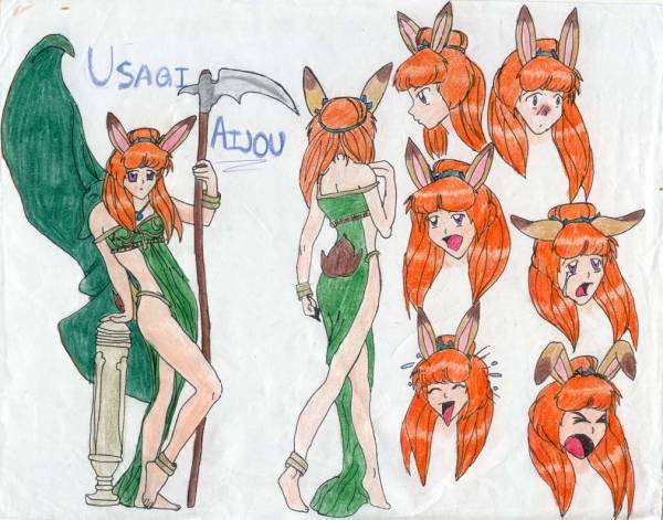 Usagi Aijou Character design