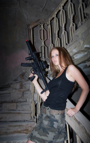 In abandoned manor