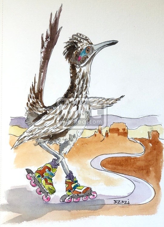 Roadrunner in Roller Blades