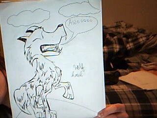 Howling wolf