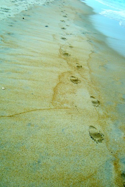 Footprints on the Beach