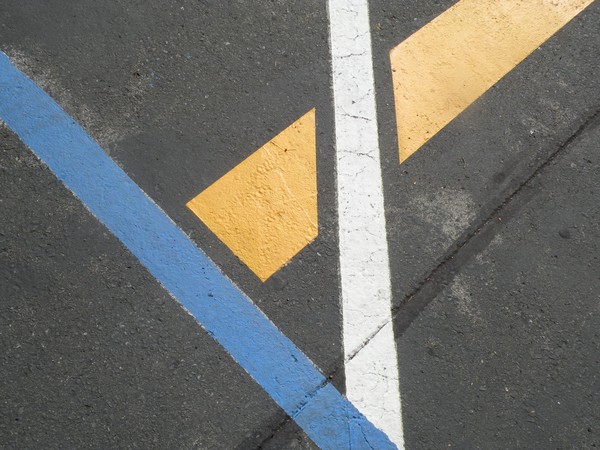 Intersections in Blue Yellow white