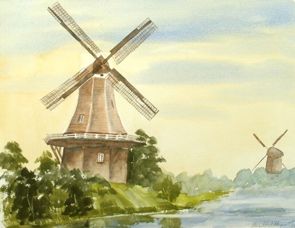 windmills landscape 651