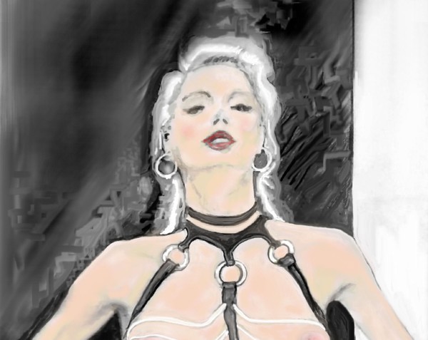 lady in leather