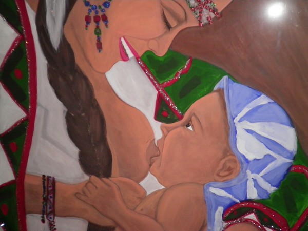 NATIVE AMERICAN MOTHER AND CHILD 