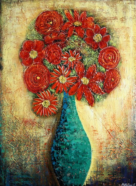 Antiqued Ikebana