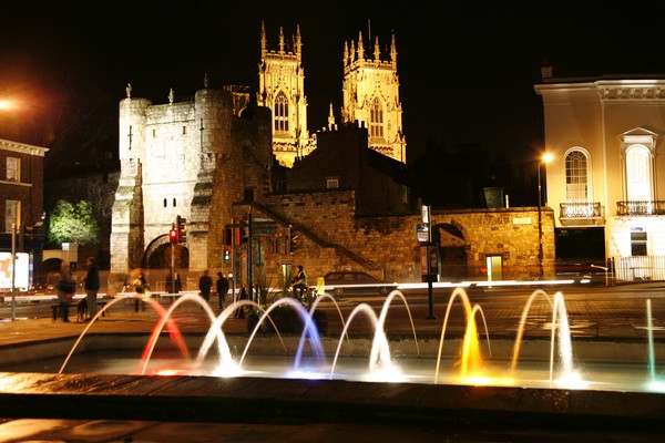 York City Walls at night