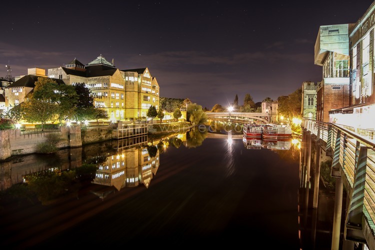 York River Ouse at Night