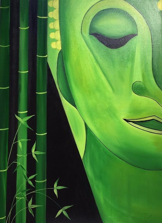 Buddha (Oil on Canvas)
