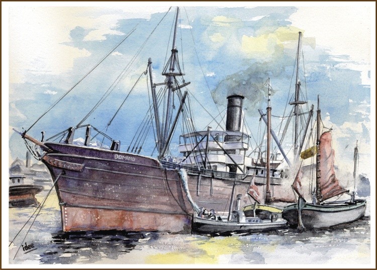 From sailing ship to steam ship