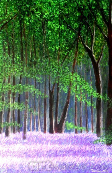 Bluebells forest for Quartz Atelier Gallery