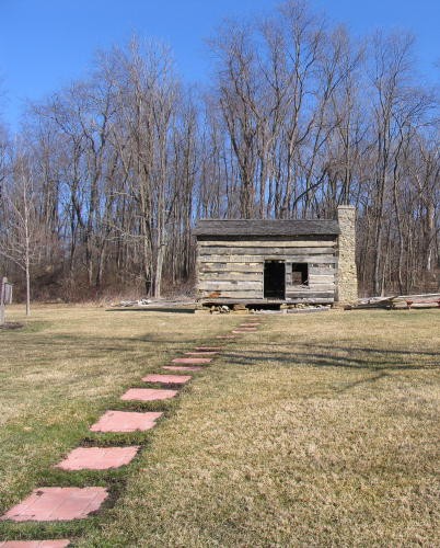 steps to the cabin