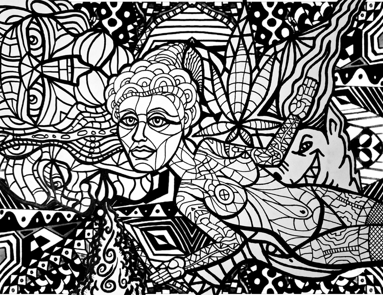 Black and White Abstract Art by Kevin Quantmeyer 