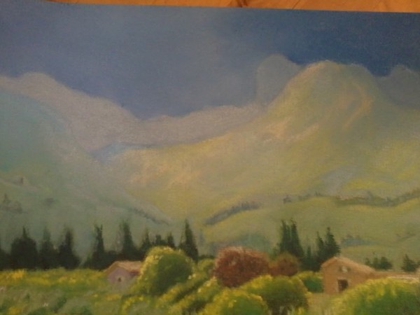 Hazy sun in Soller