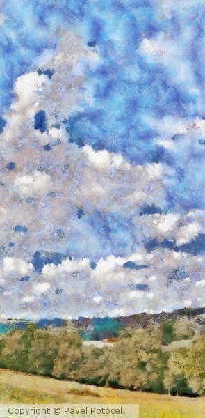 Landscape with clouds