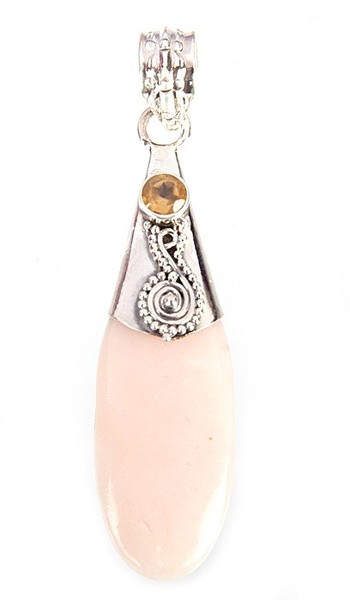 Pink Opal Pendant- Majestic