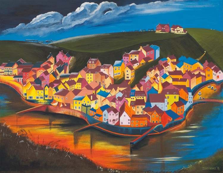 Moonlight over Staithes
